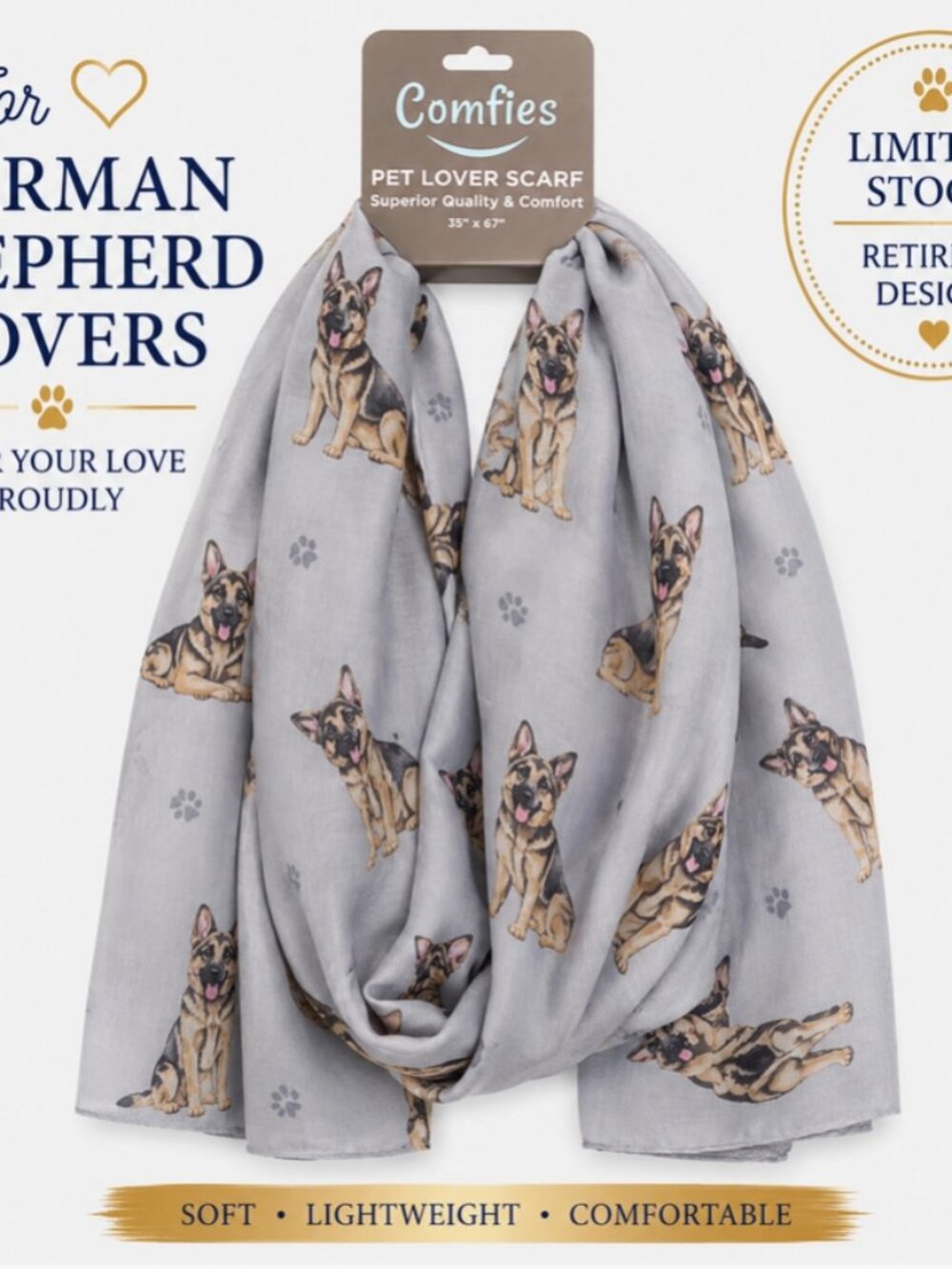 Comfies German Shepard Scarf